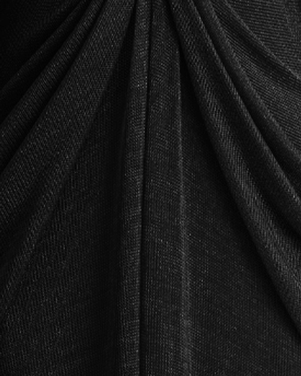 V-Neckline Draped Dress