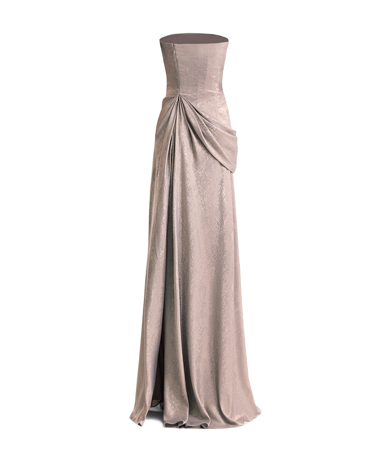 Strapless Sculpted Draped Dress