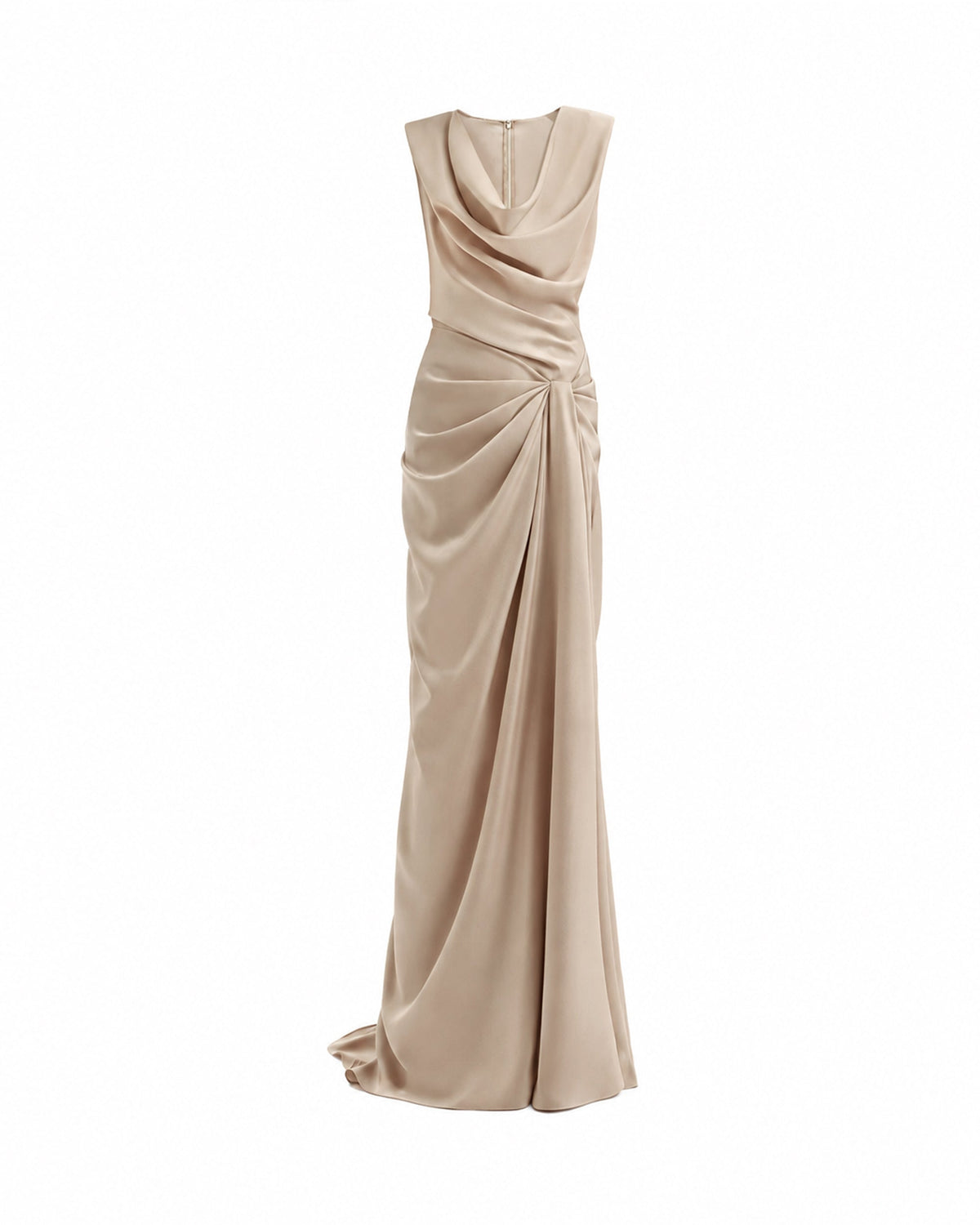 Draped Long Dress
