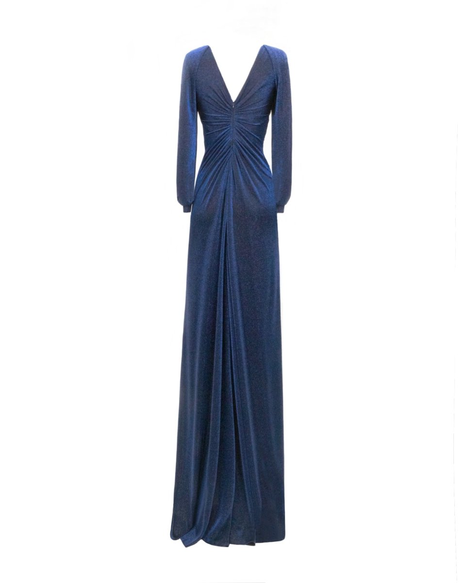 Long Sleeve Gathered Dress
