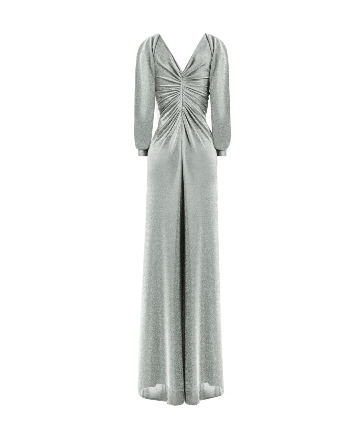 Long Sleeve Gathered Dress