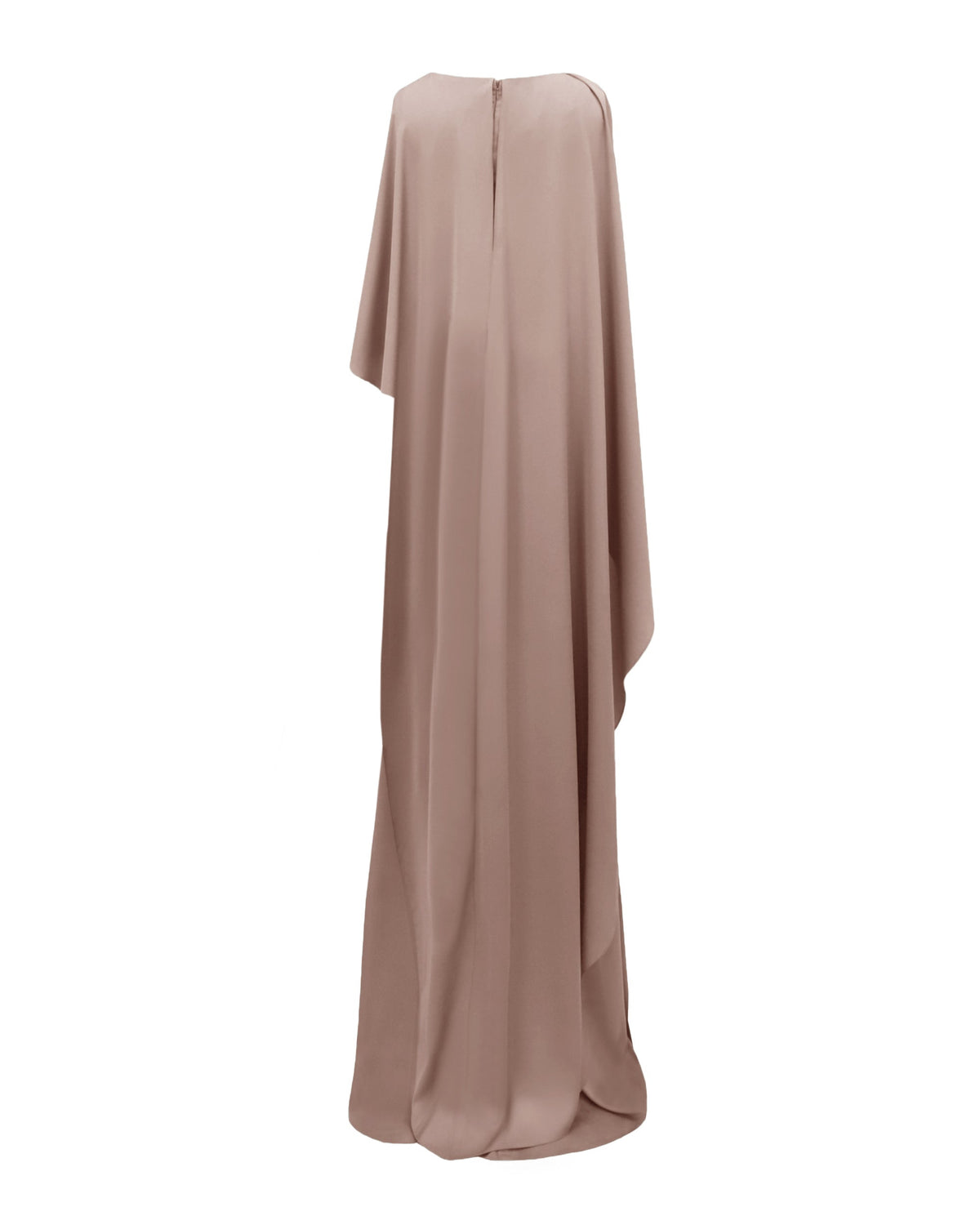 Asymmetrical Sleeve Cape-Like Dress