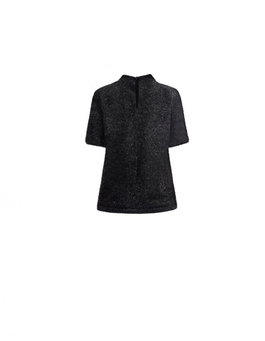 Textured Top with Cropped Trousers