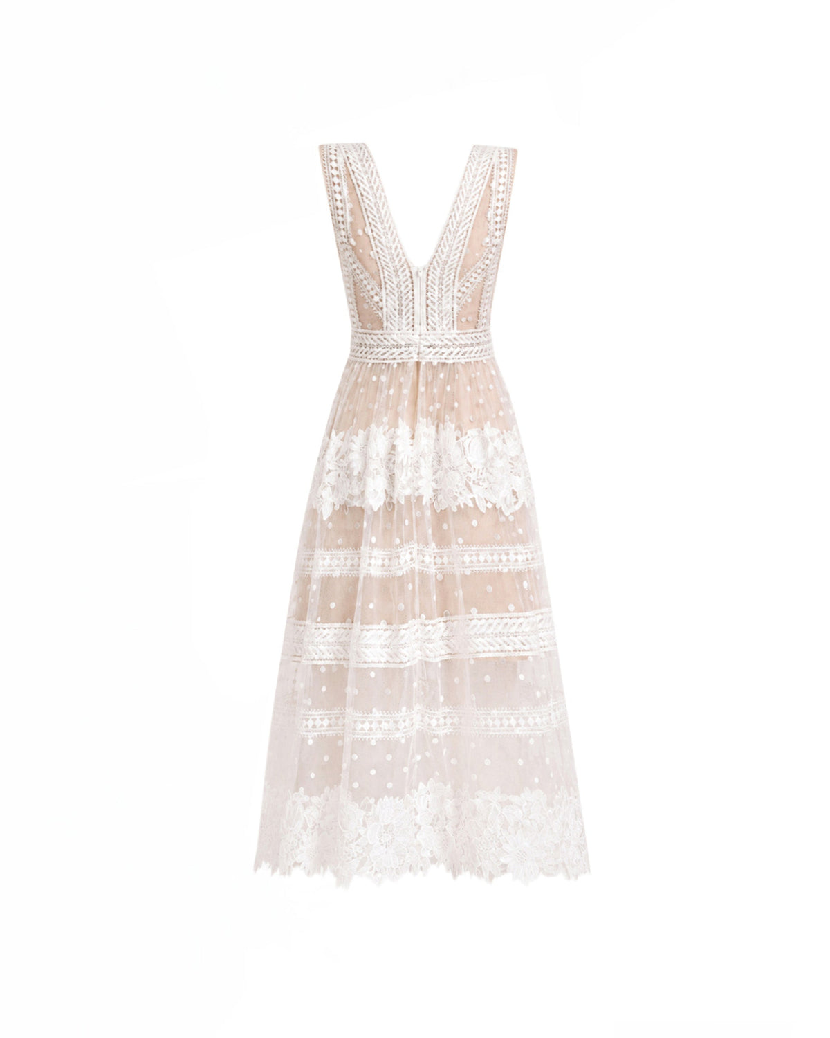 Floral Tulle Midi Dress