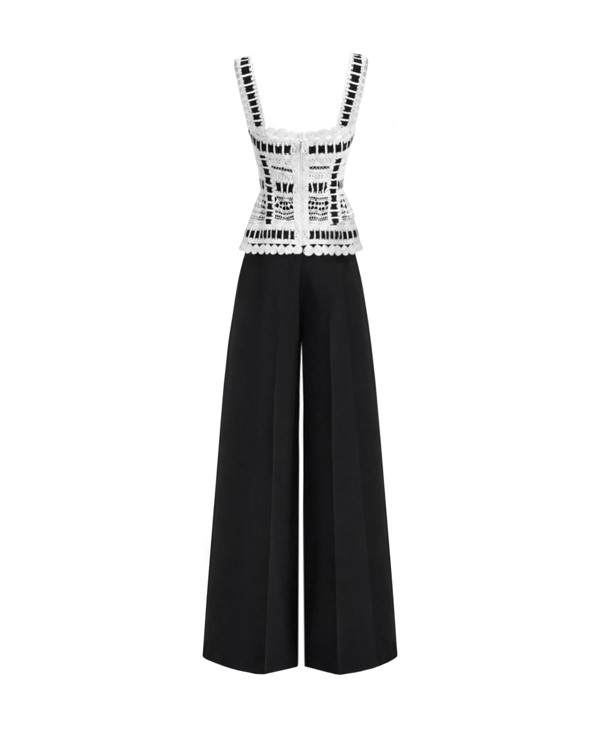 Ribbon Detail Peplum Set