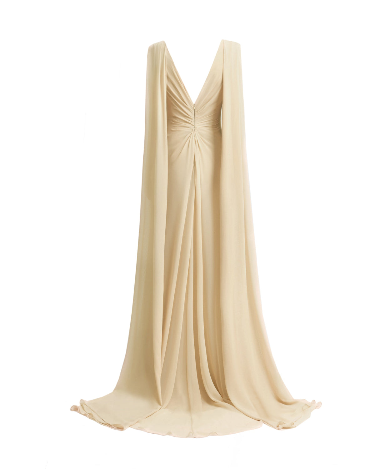 Draped V-Neck Beaded Dress