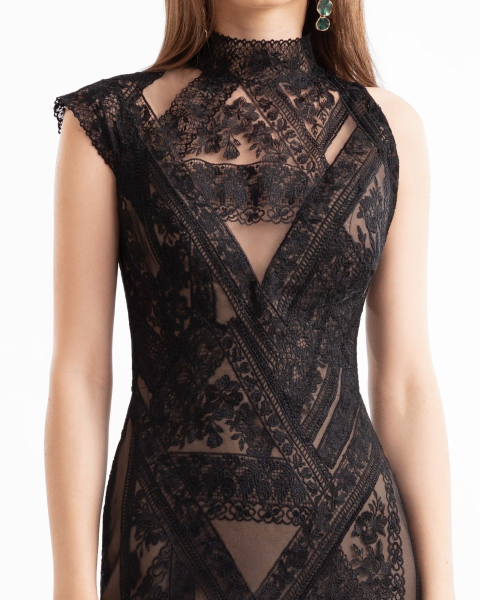 Patterned Lace Dress