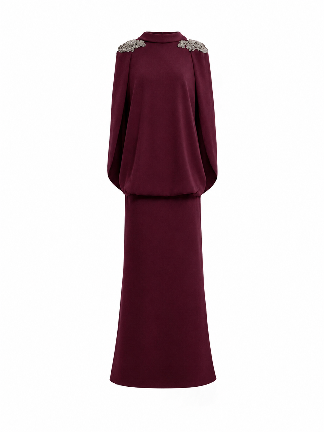 Beaded High-Neck Dress