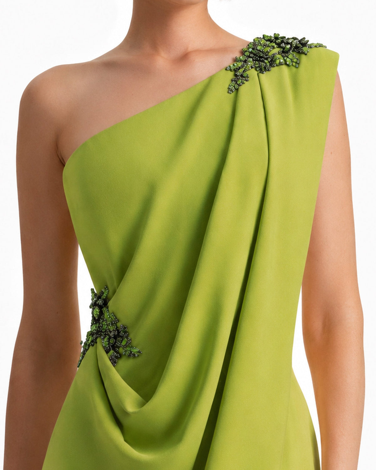 One-Shoulder Draped Dress