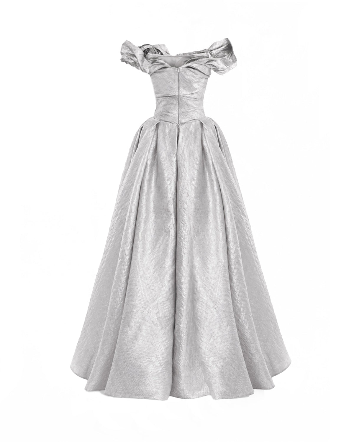 Off-Shoulder Jacquard Dress