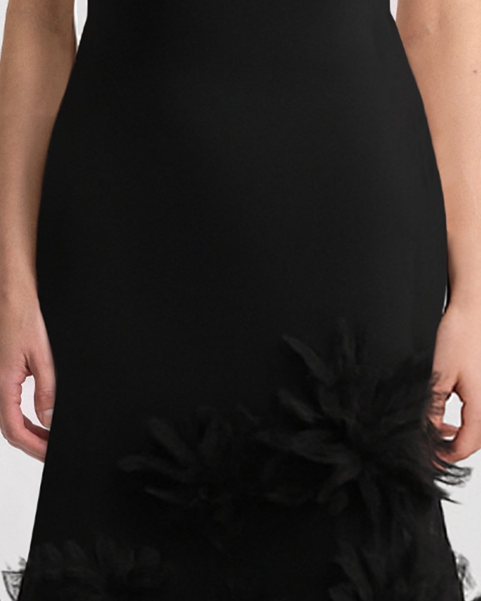 Mermaid-Cut Strapless Dress