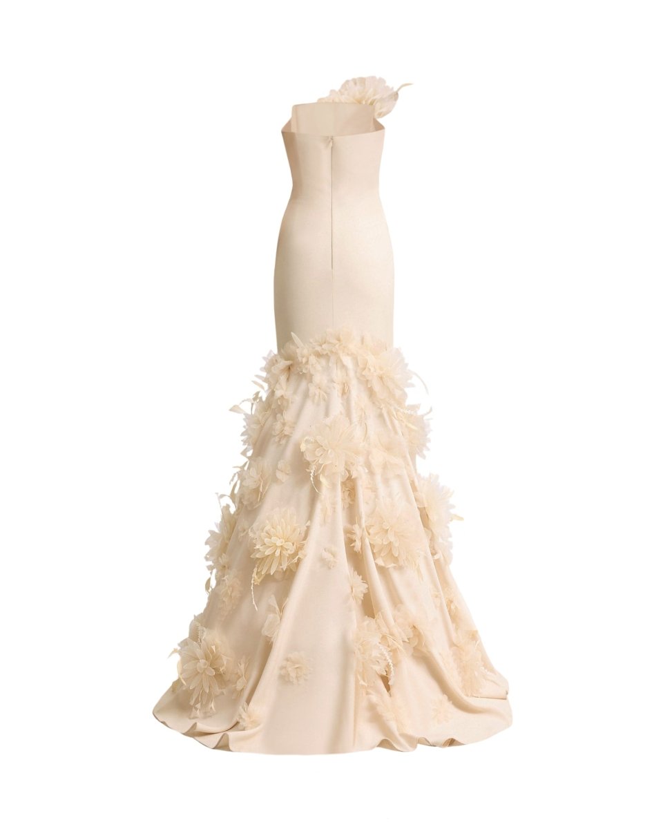 Mermaid-Cut Strapless Dress