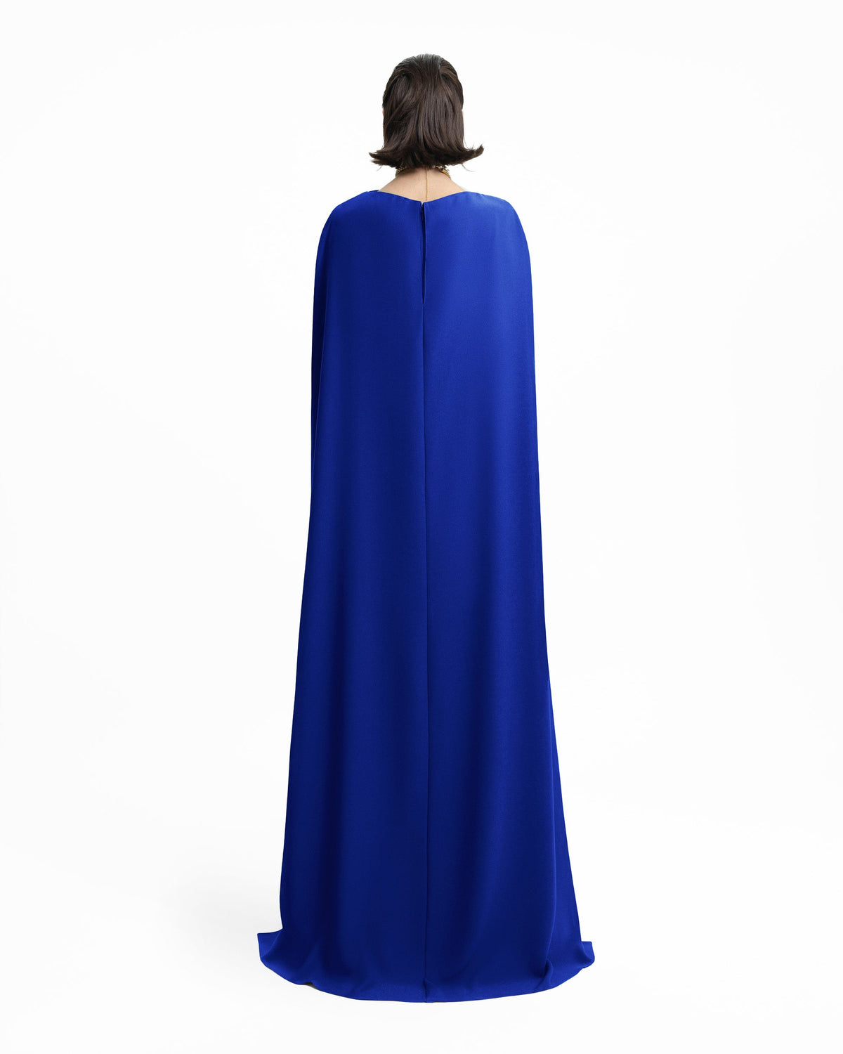 Draped Long Royal Blue Kaftan