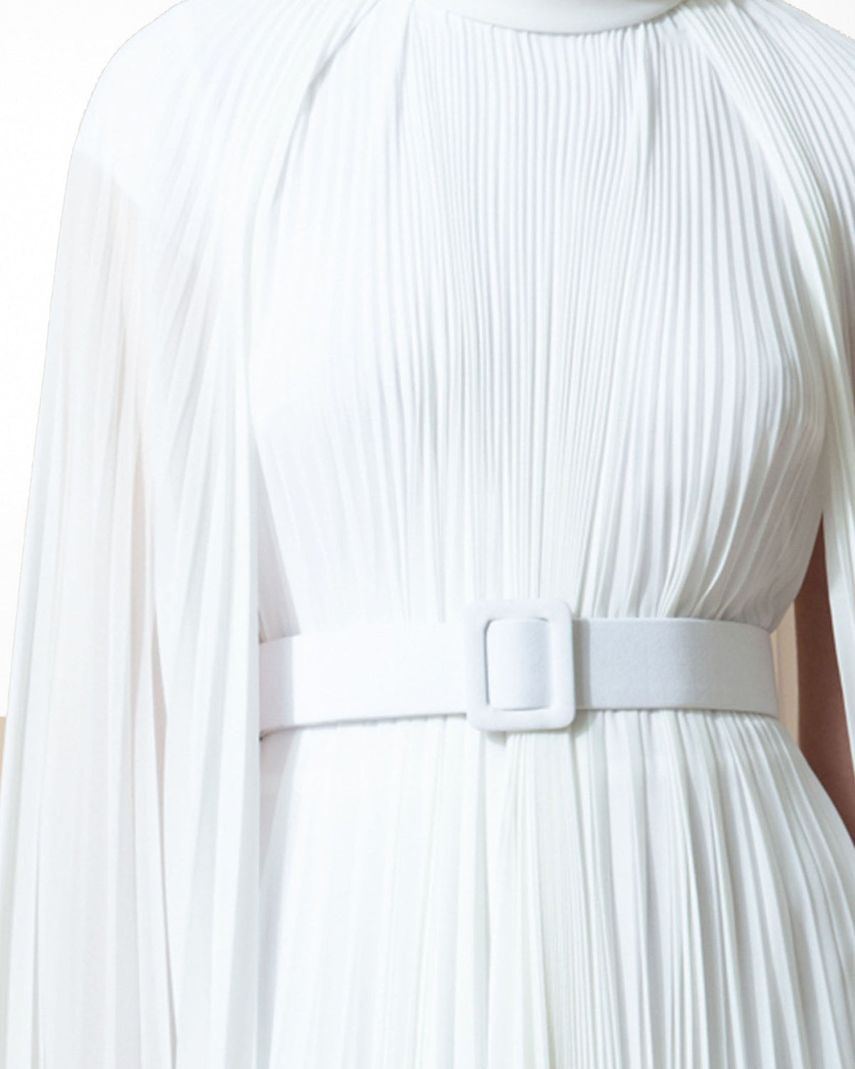 Cape-Like Asymmetrical Chiffon Kaftan+ Belt