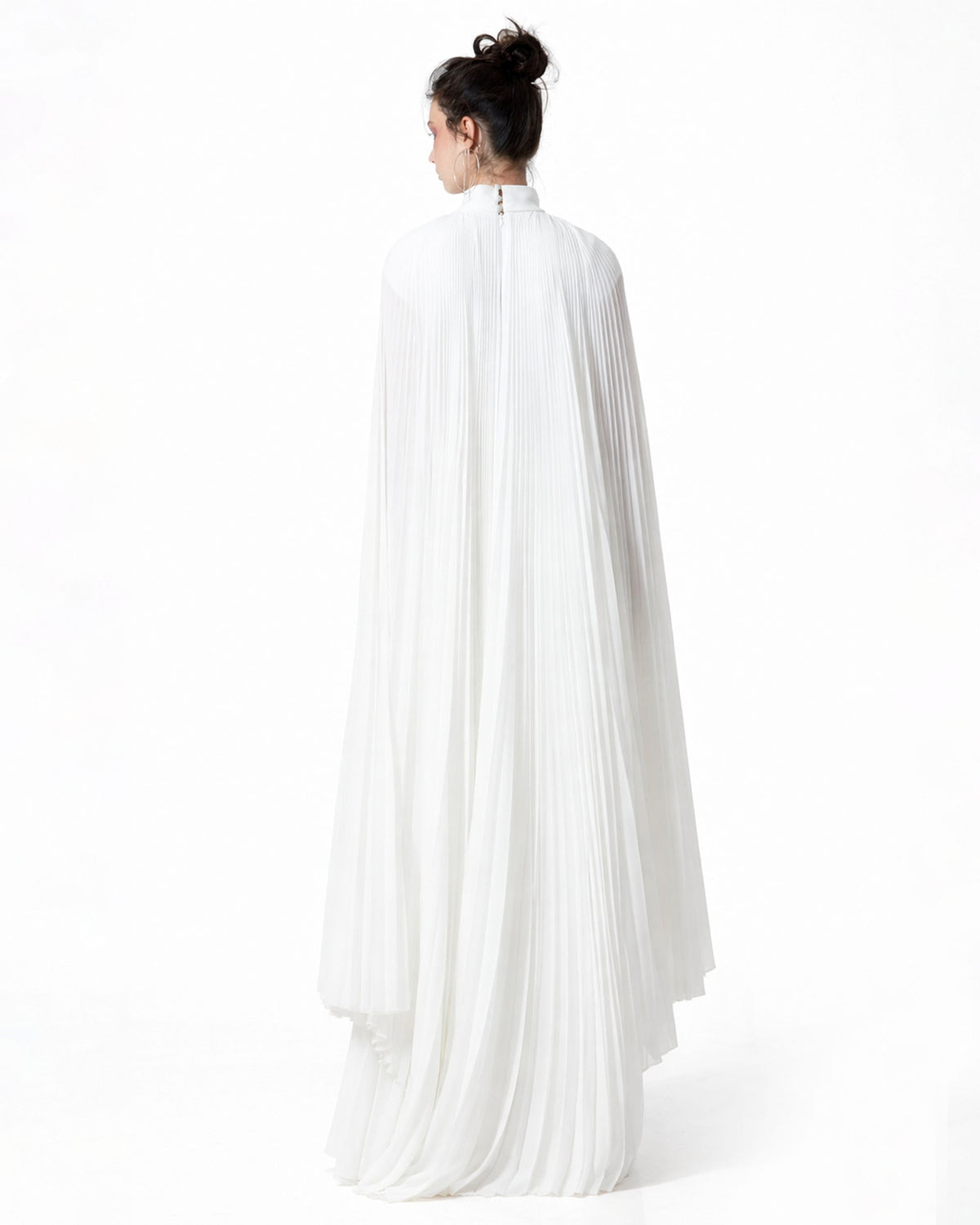 Cape-Like Asymmetrical Chiffon Kaftan+ Belt