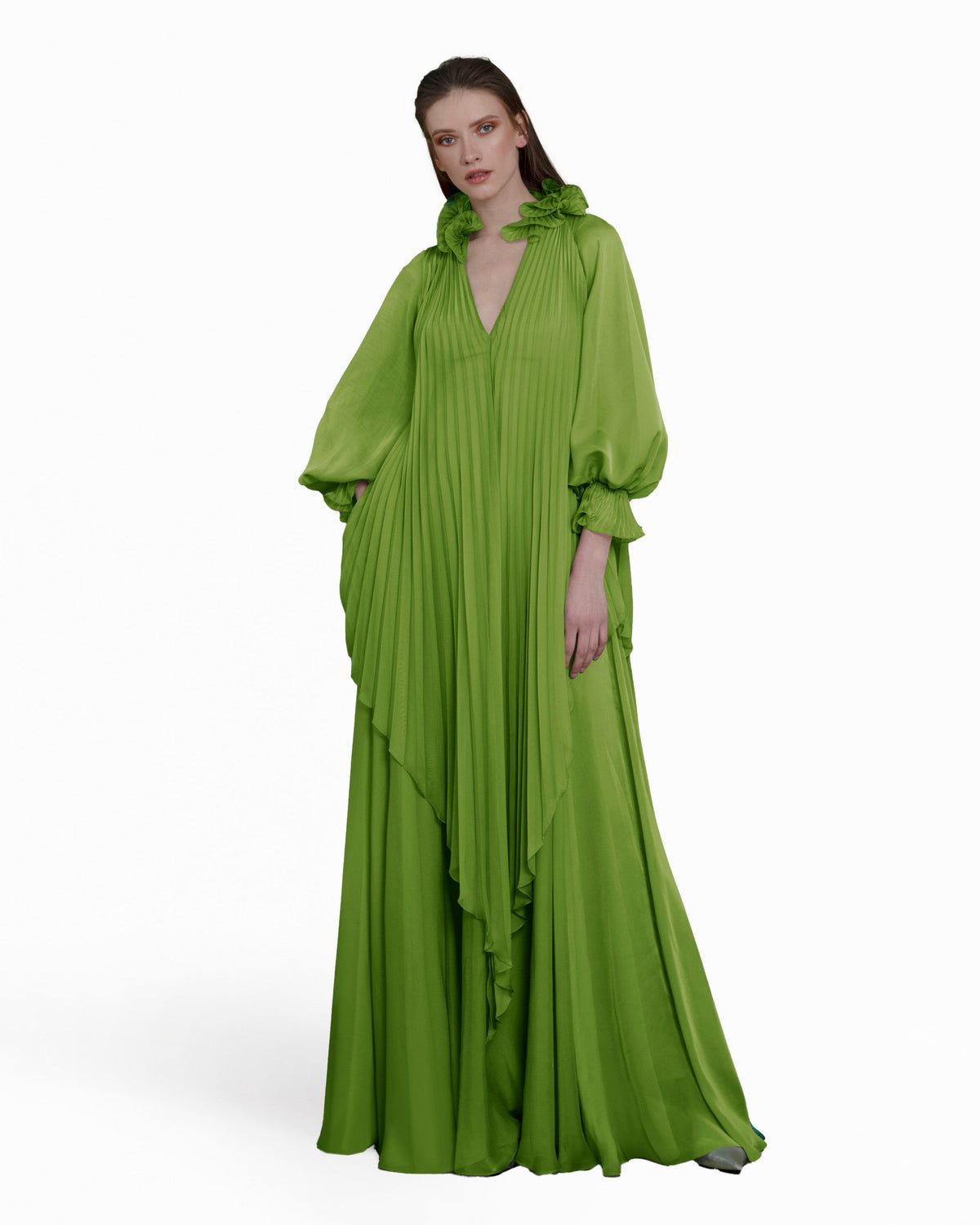 Loose Cut Green Kaftan