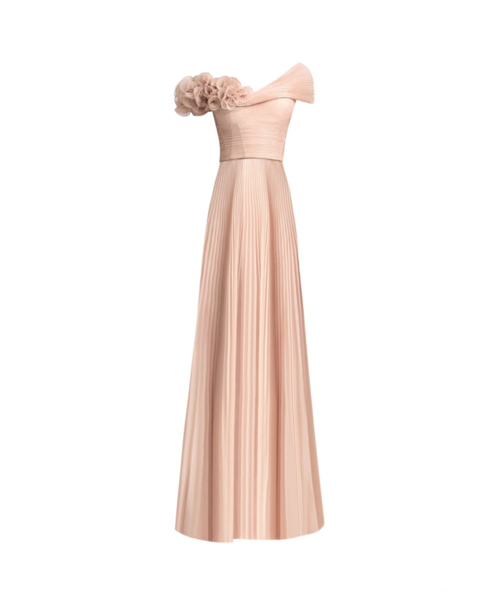 Asymmetrical Chiffon Corset Dress