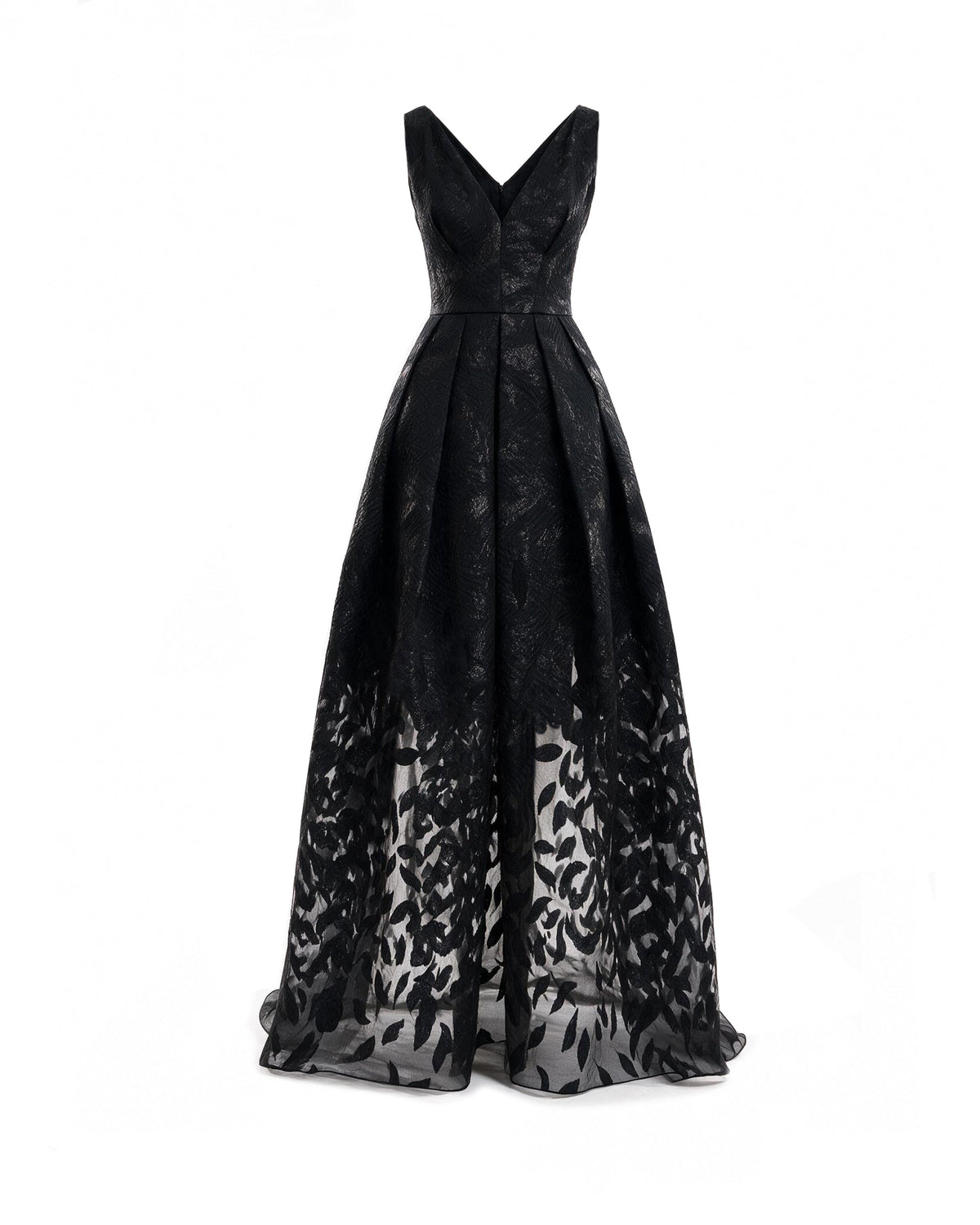 V-Neck Jacquard Dress