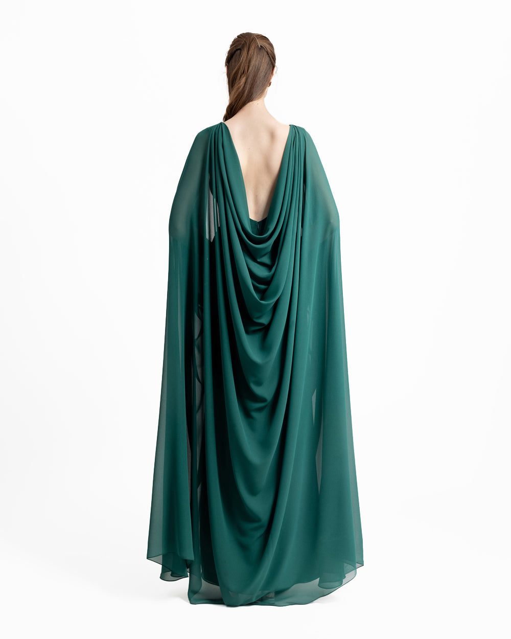 Beaded Round-Neckline Dress