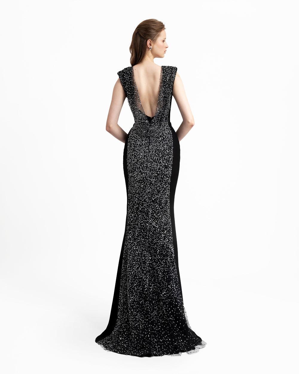 Open Back Slim-Cut Dress
