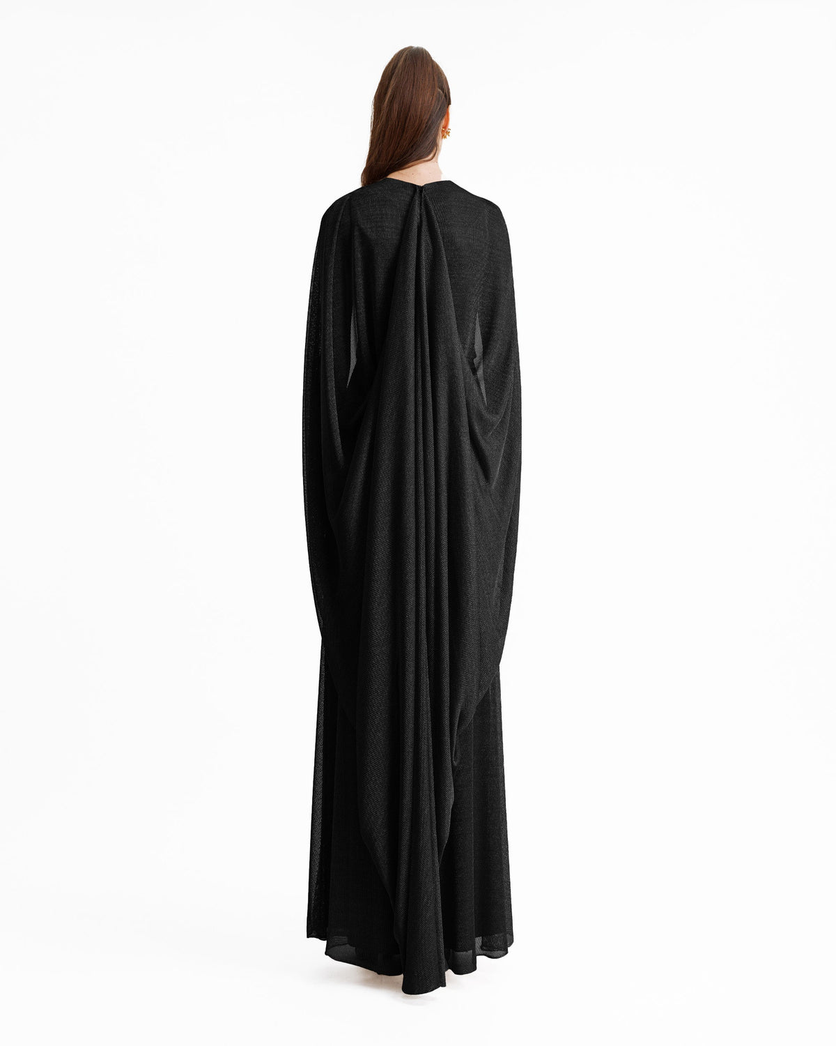 V-Neckline Draped Dress