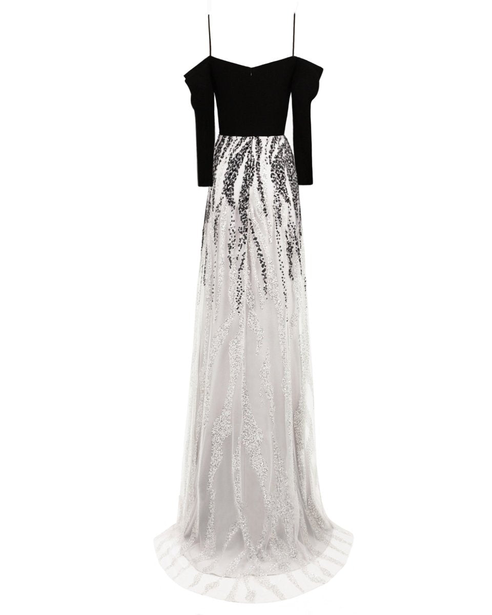 Off-The-Shoulder Draped Dress