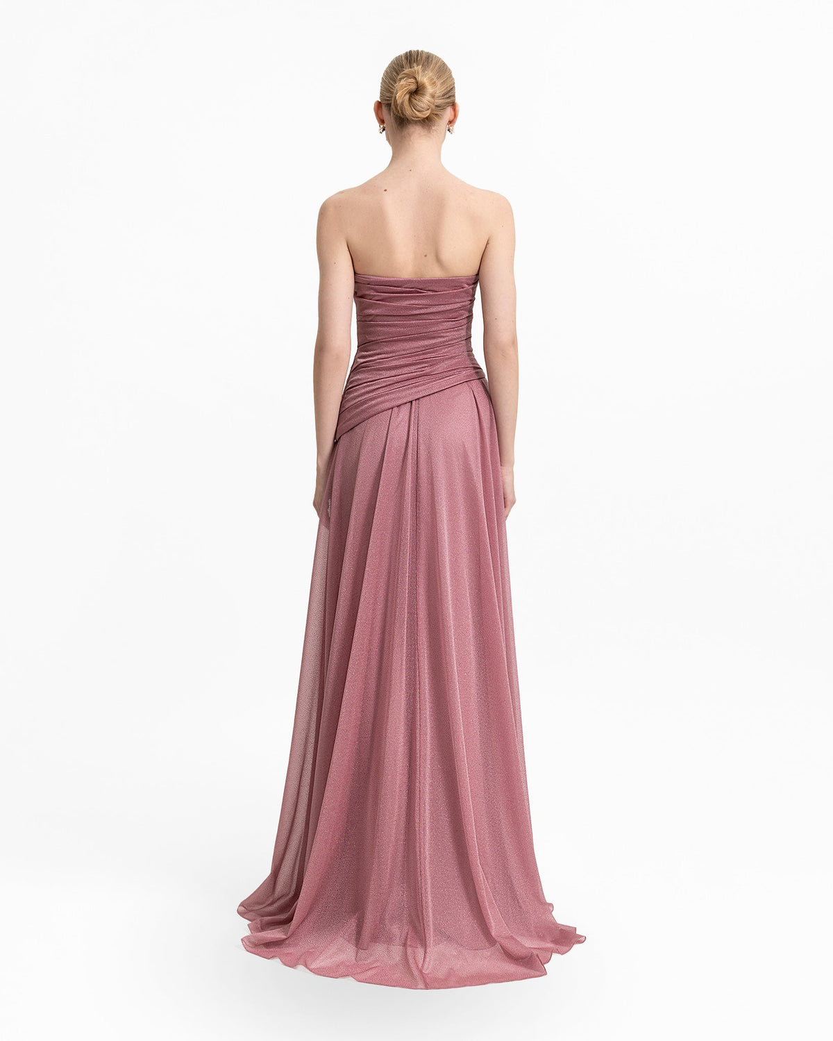 Strapless Pink Shimmer Dress