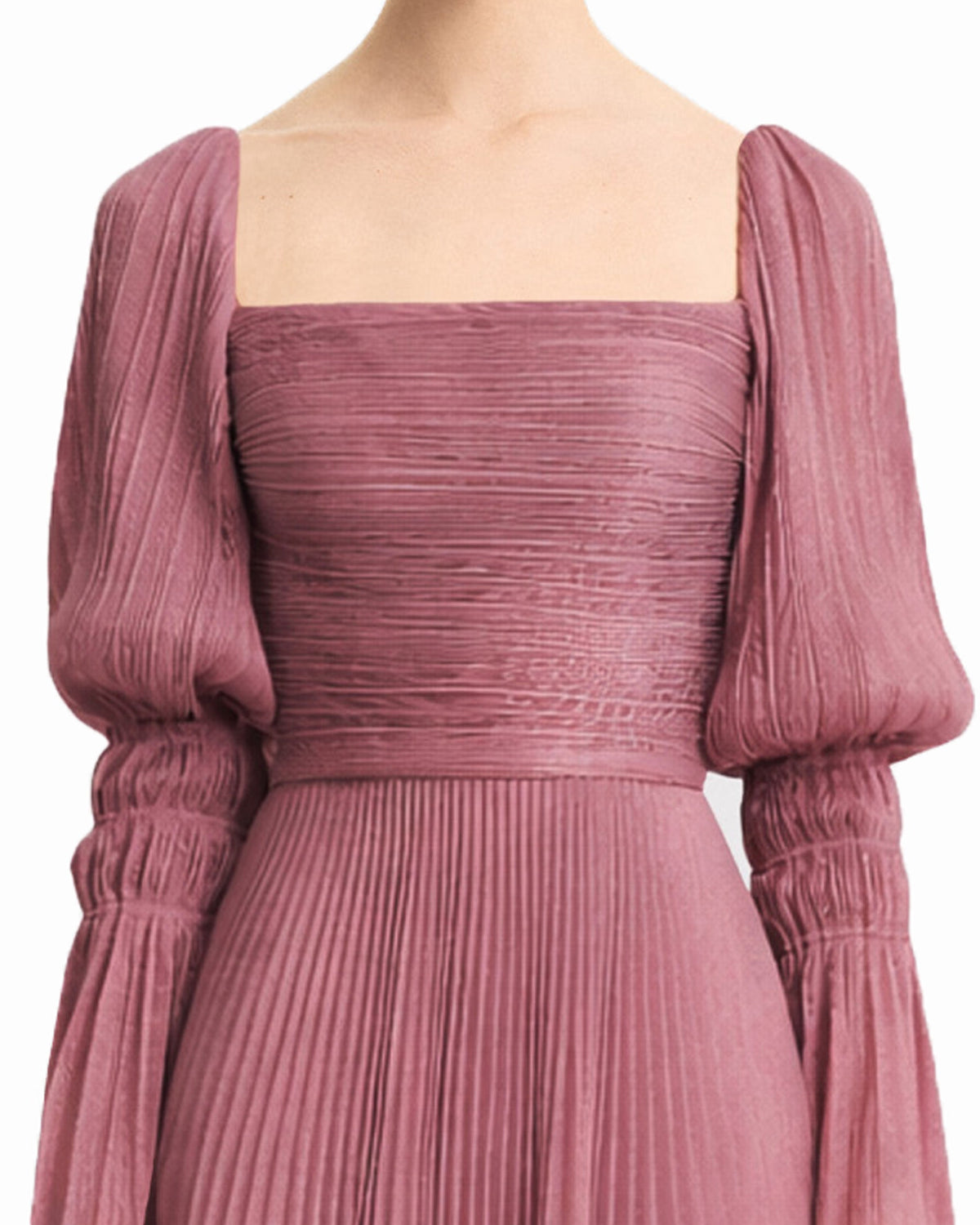 Puff Sleeve and Flowy Skirt Dress
