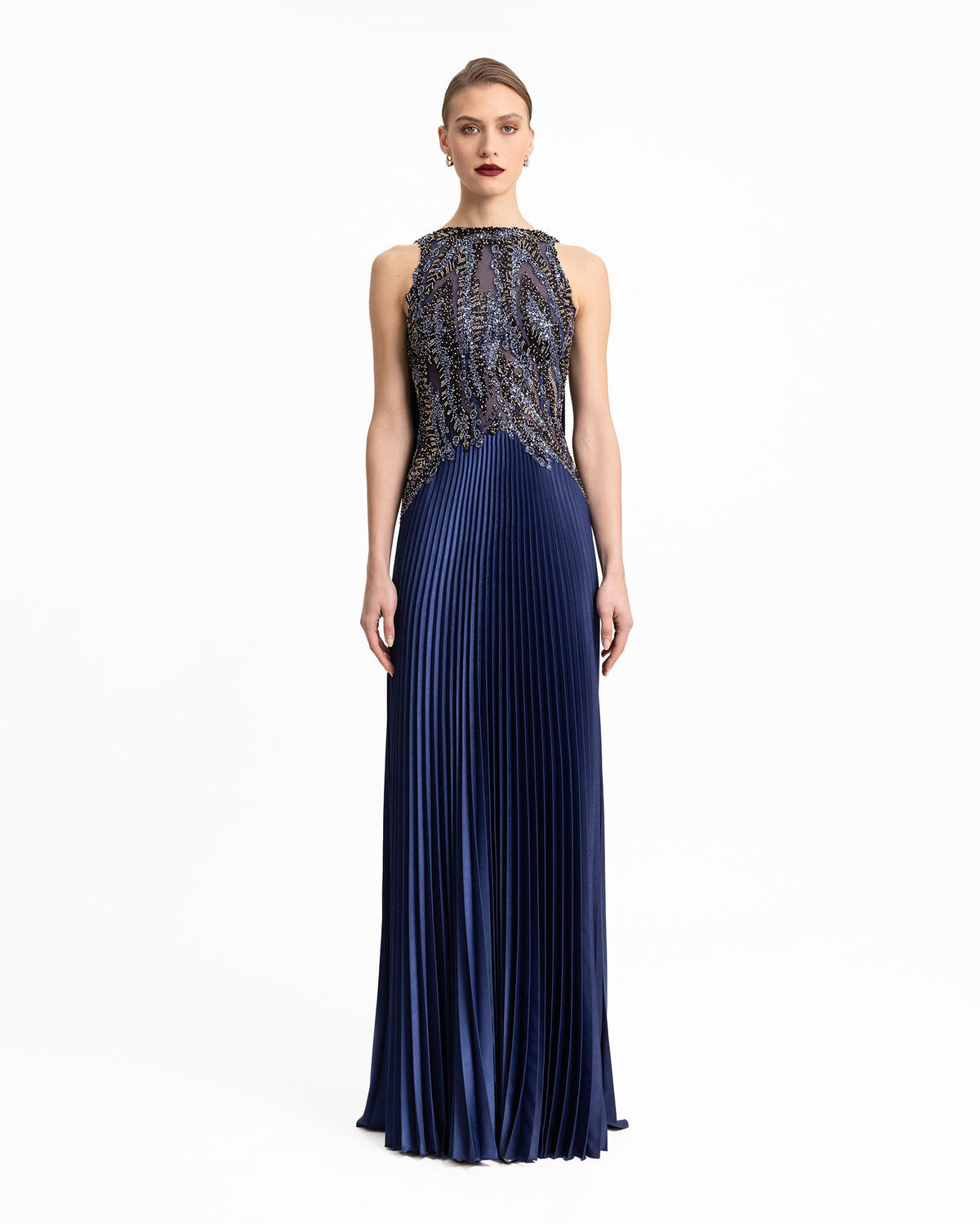 Loose Plissé Skirt Dress