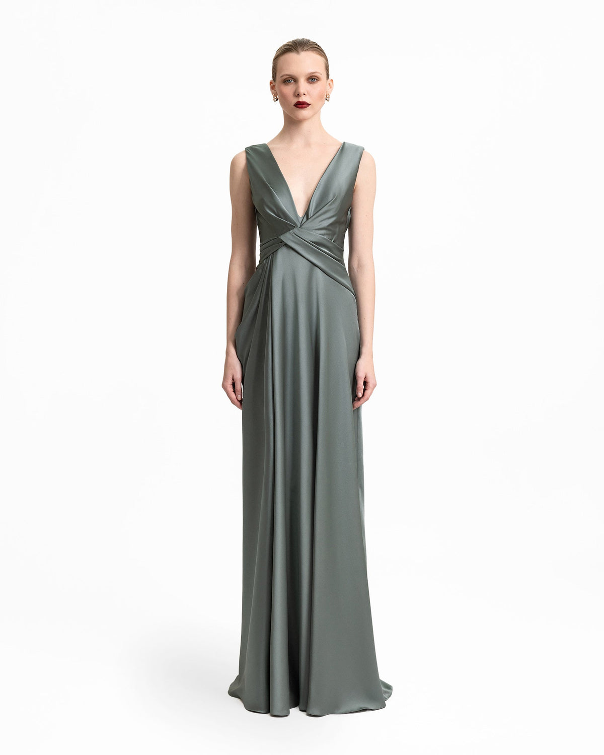 Plunged V-Neckline Dress