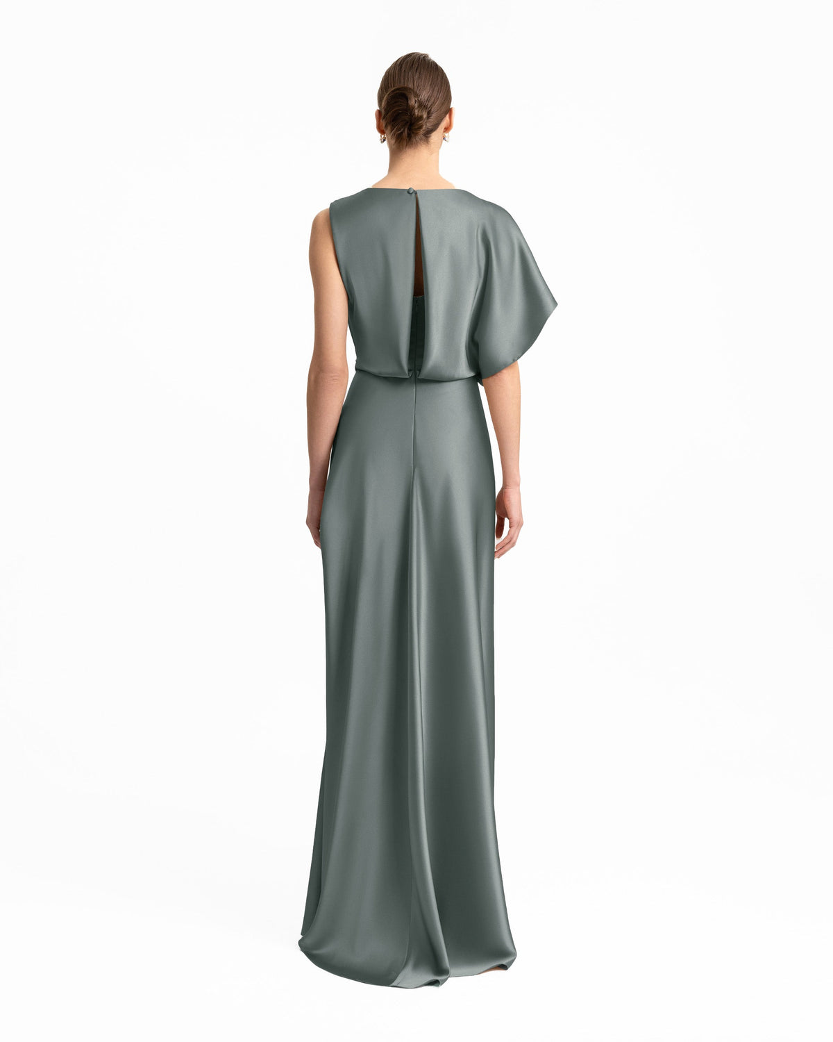 Draped Neckline and Skirt Dress