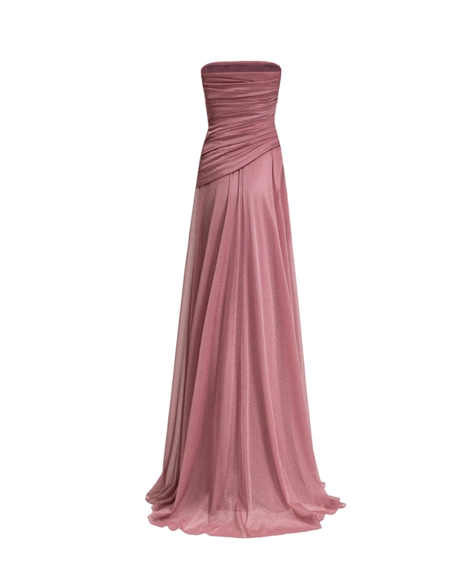 Strapless Pink Shimmer Dress