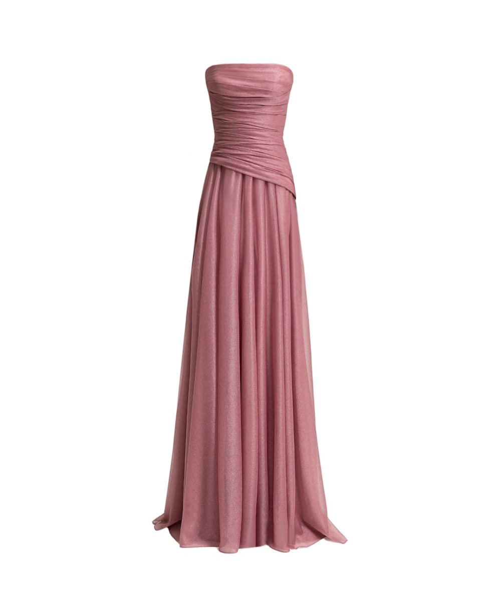 Strapless Pink Shimmer Dress