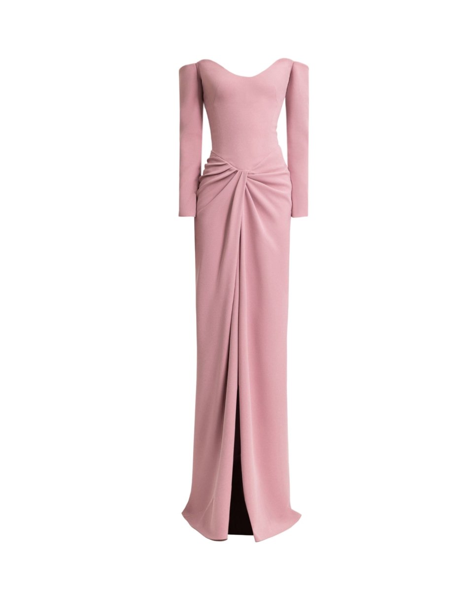 Off-Shoulders Draped Dress
