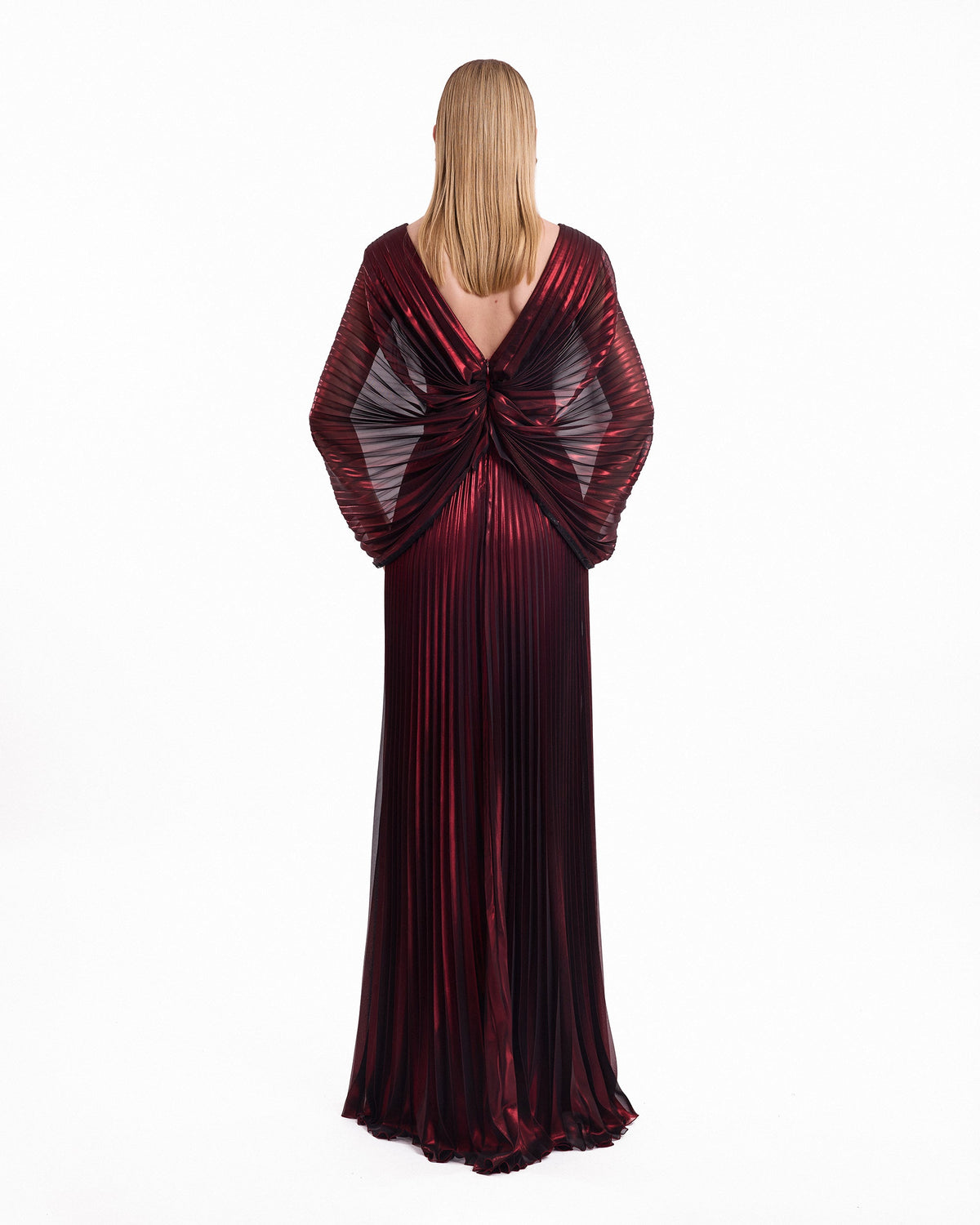 V-Neck Batwing Dress
