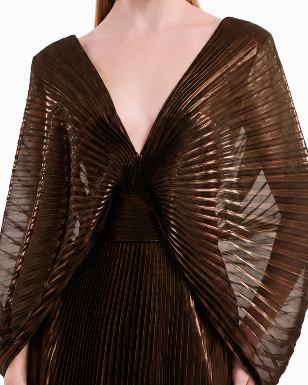 V-Neck Batwing Dress