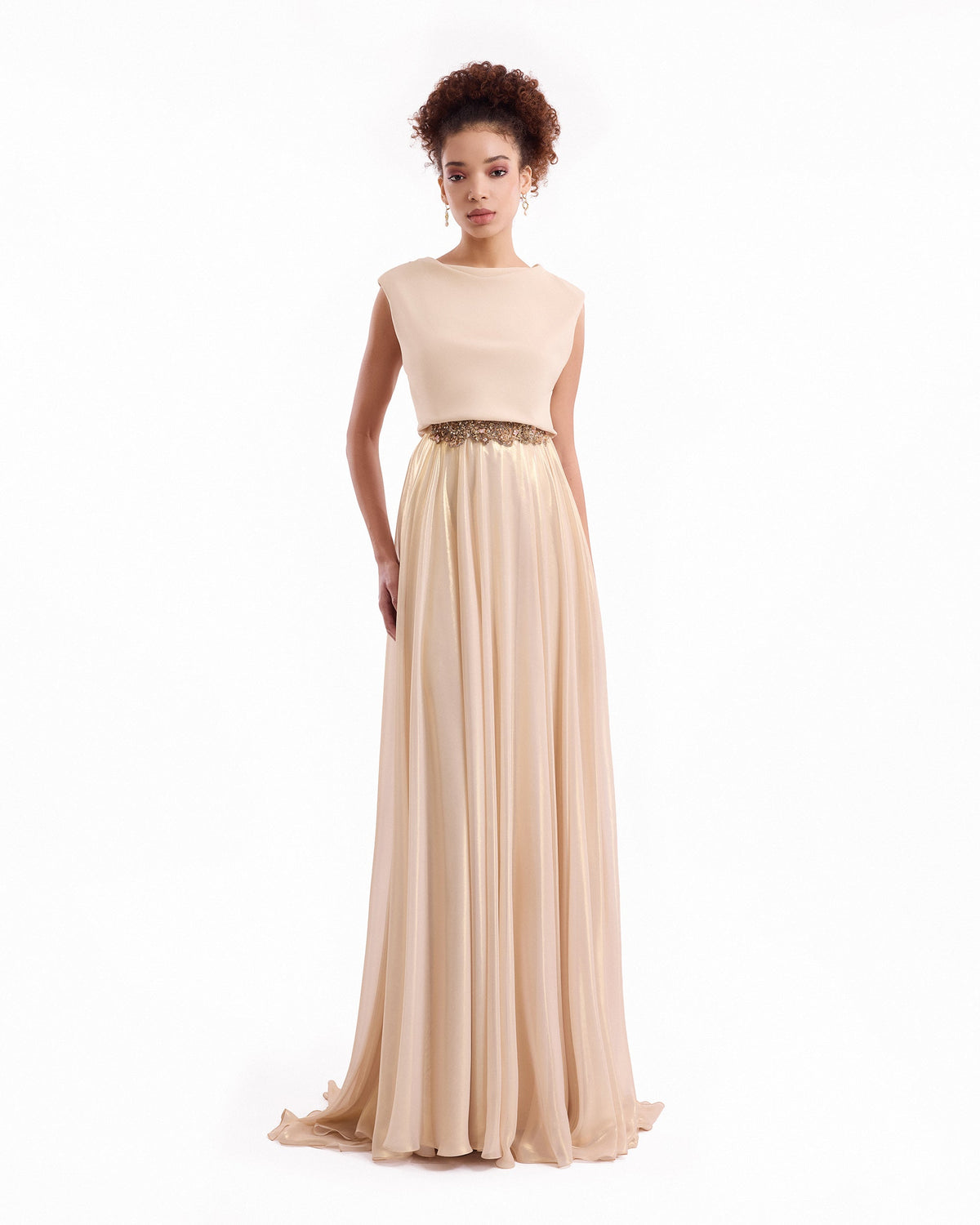 Cowl Gathered Dress