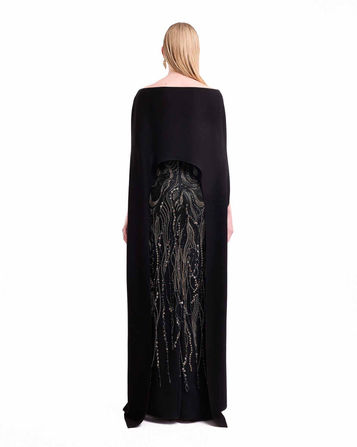Beaded Cape Dress
