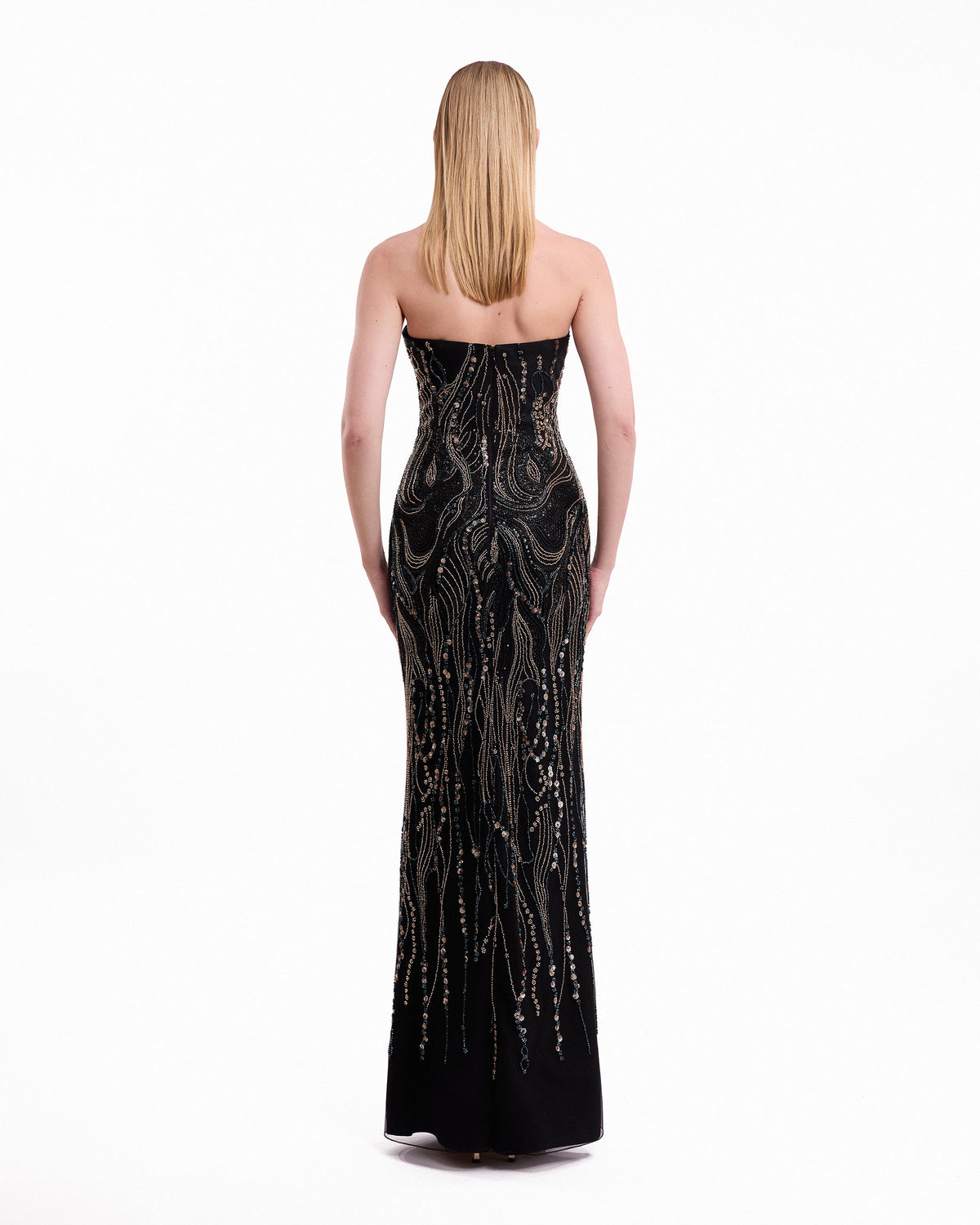 Beaded Cape Dress