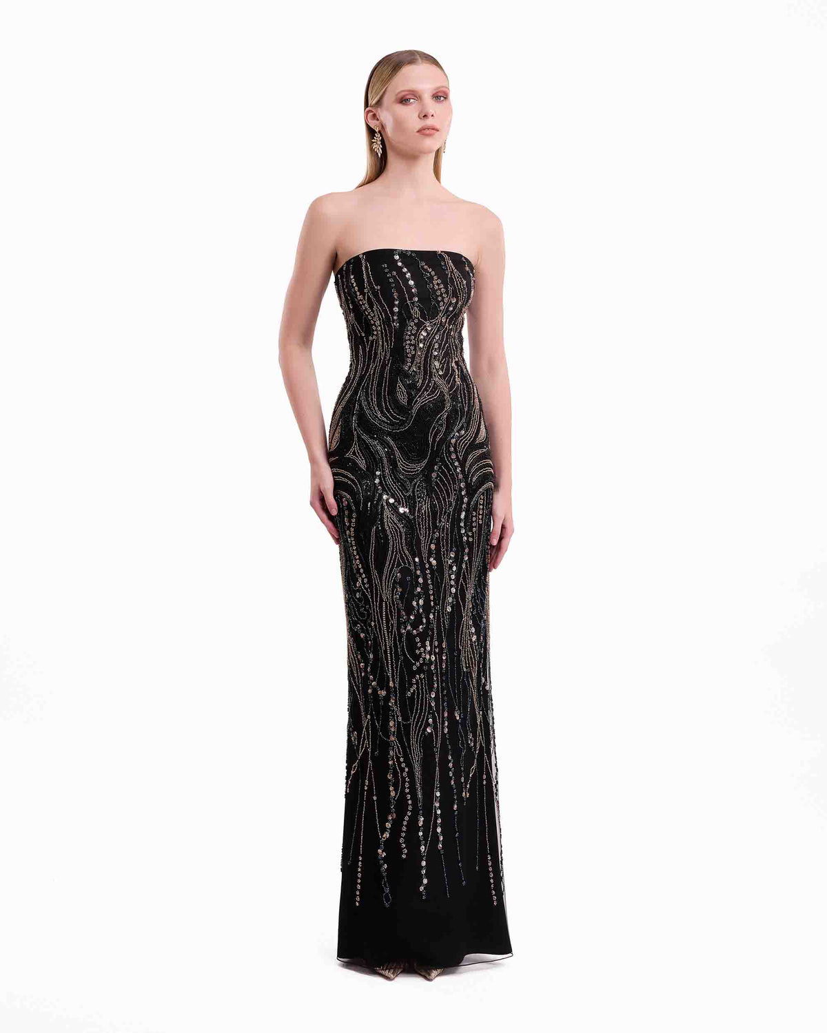 Beaded Cape Dress