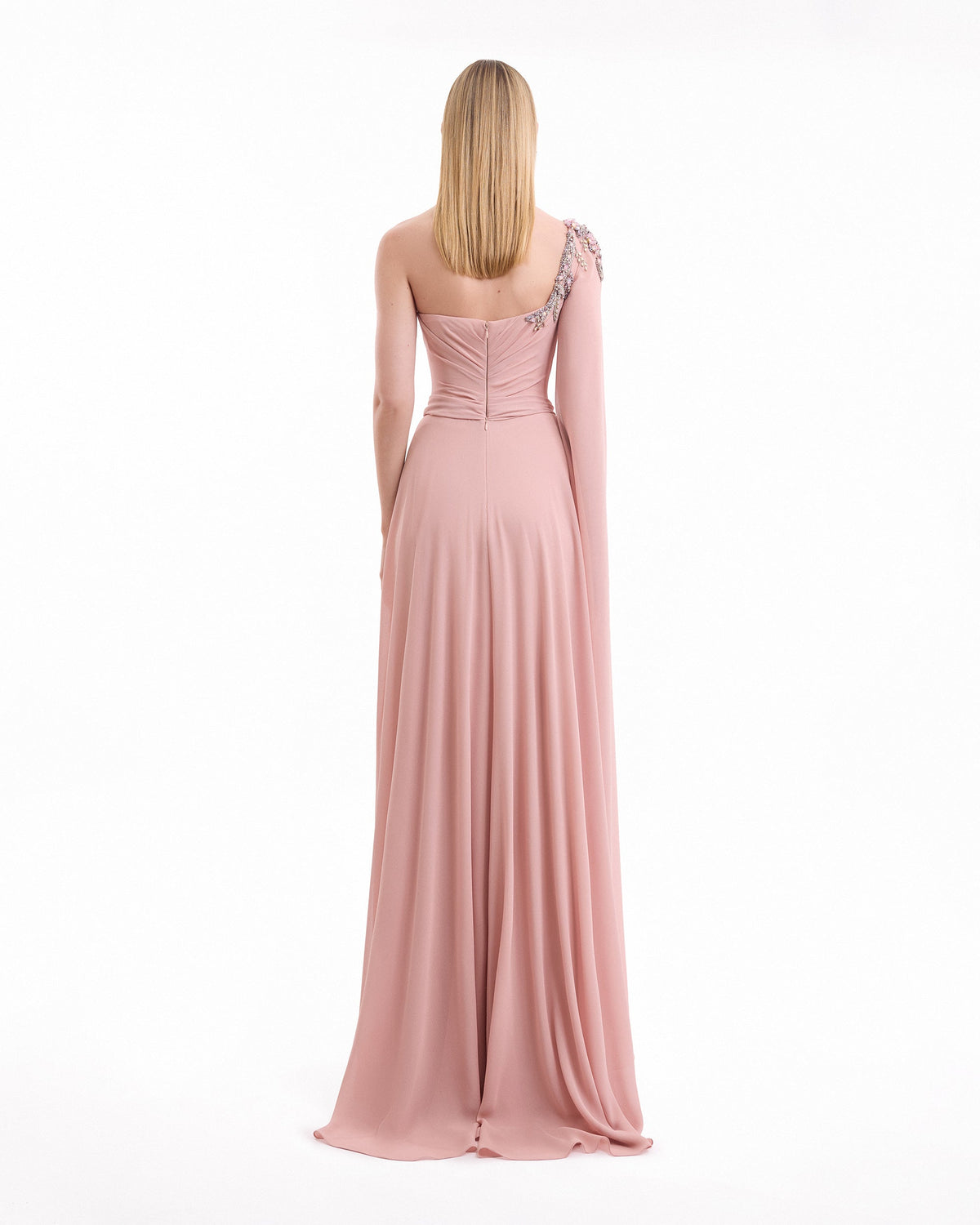 One-Shoulder Draped Dress