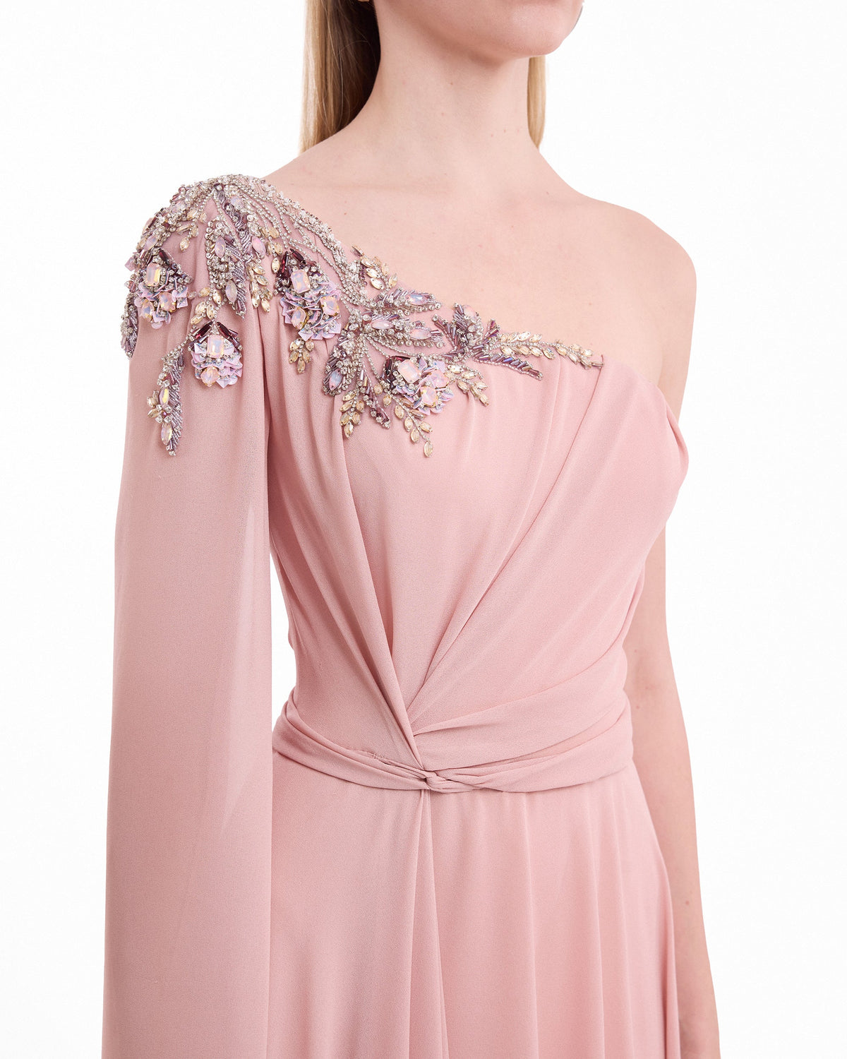 One-Shoulder Draped Dress
