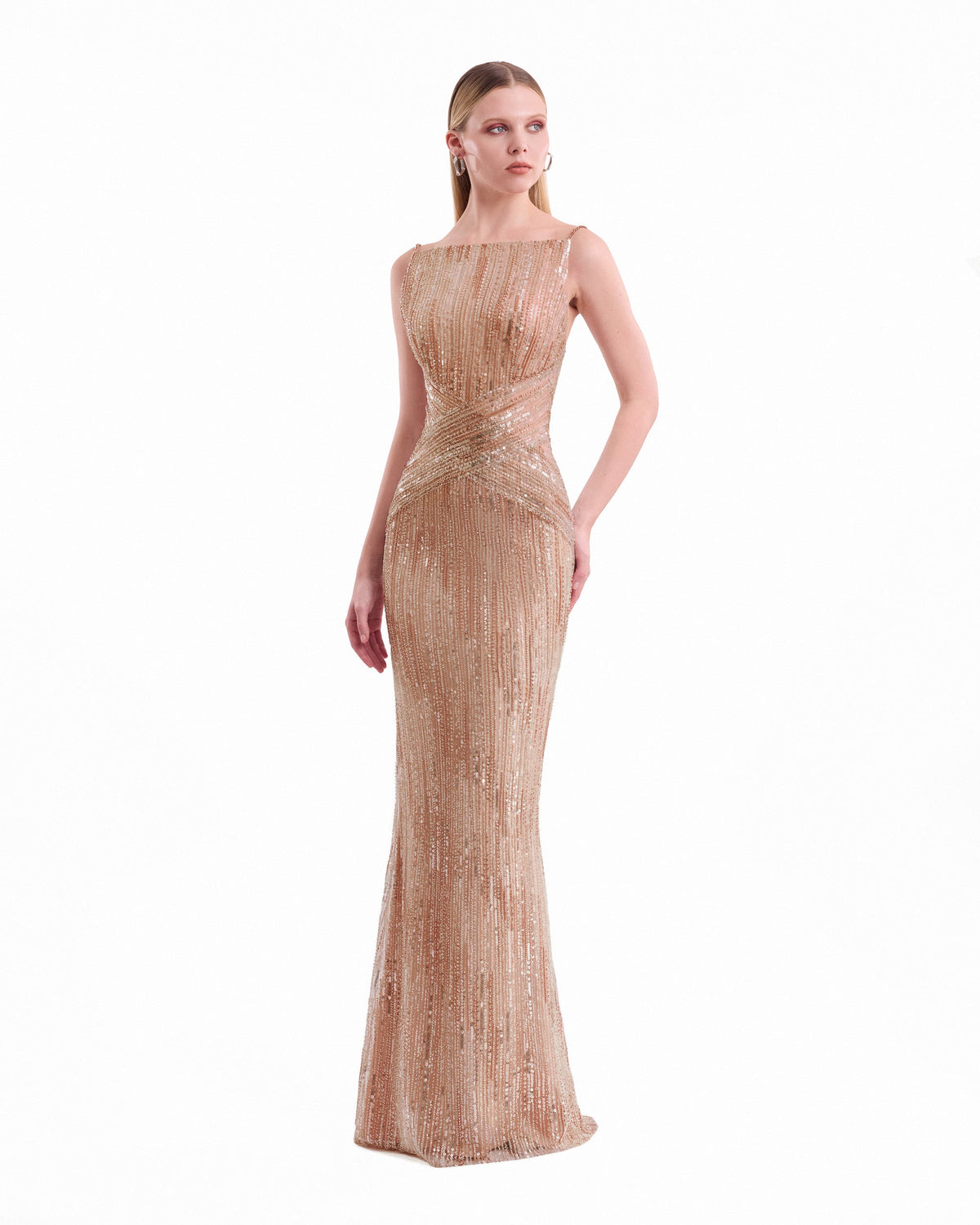 Criss-Cross Beaded Dress
