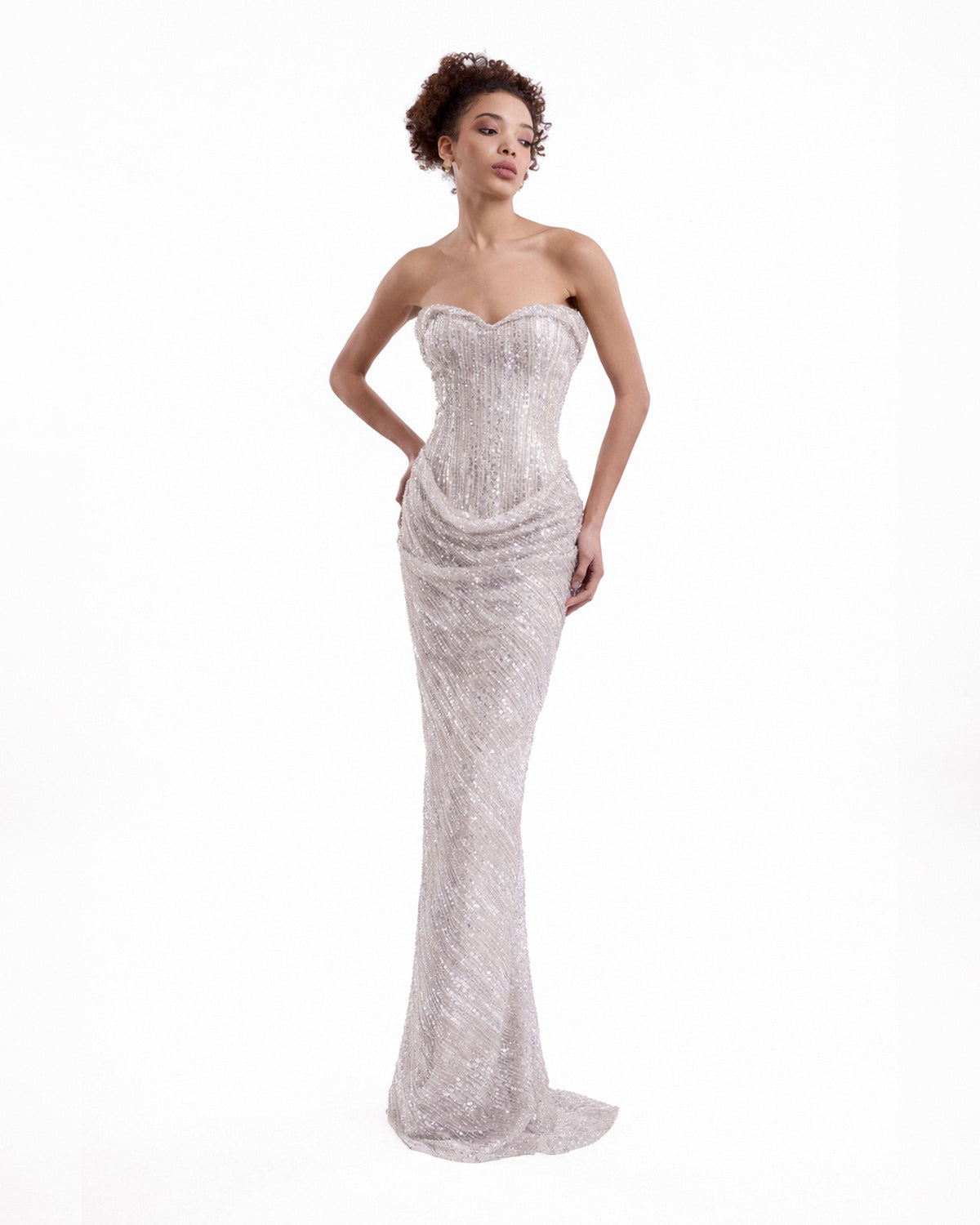 Beaded Sweetheart Dress