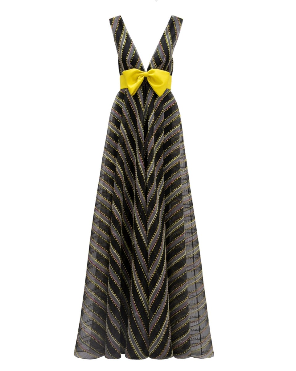 Deep Flared Dress