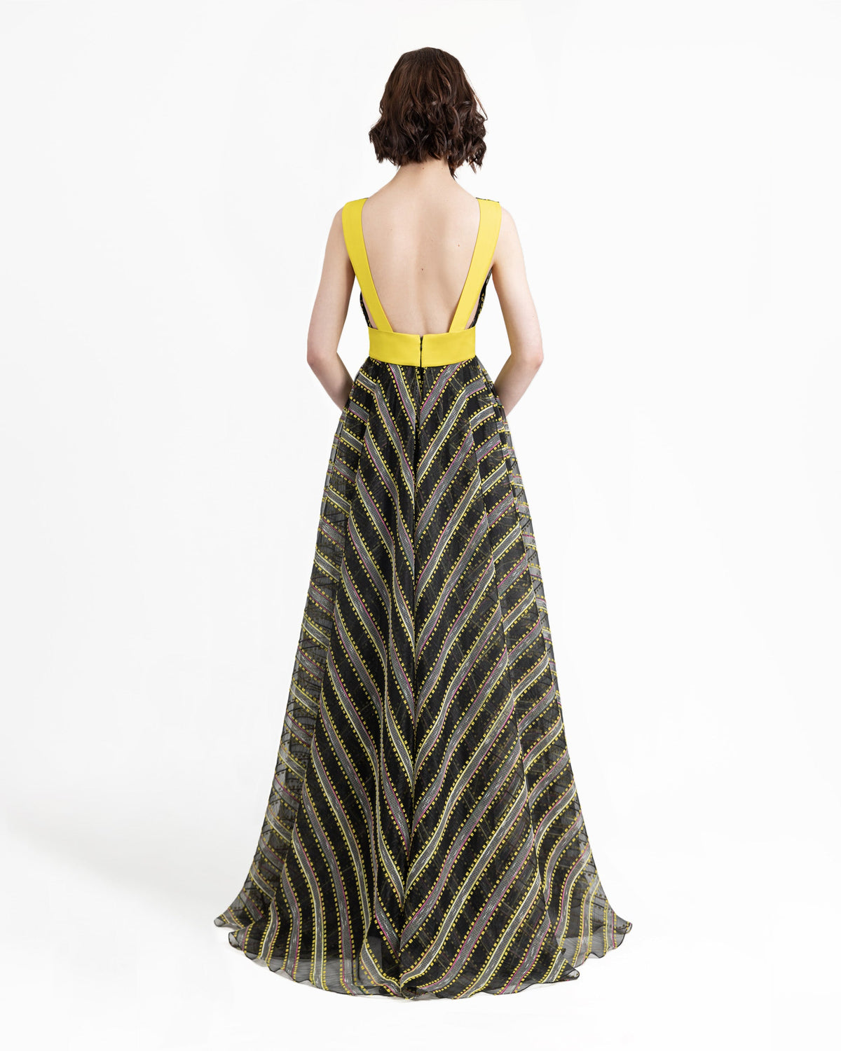 Deep Flared Dress