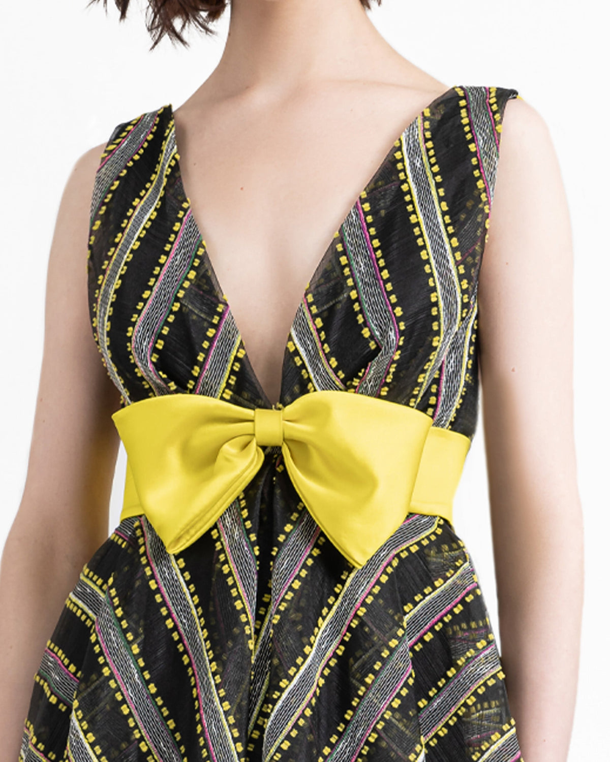 Deep Flared Dress