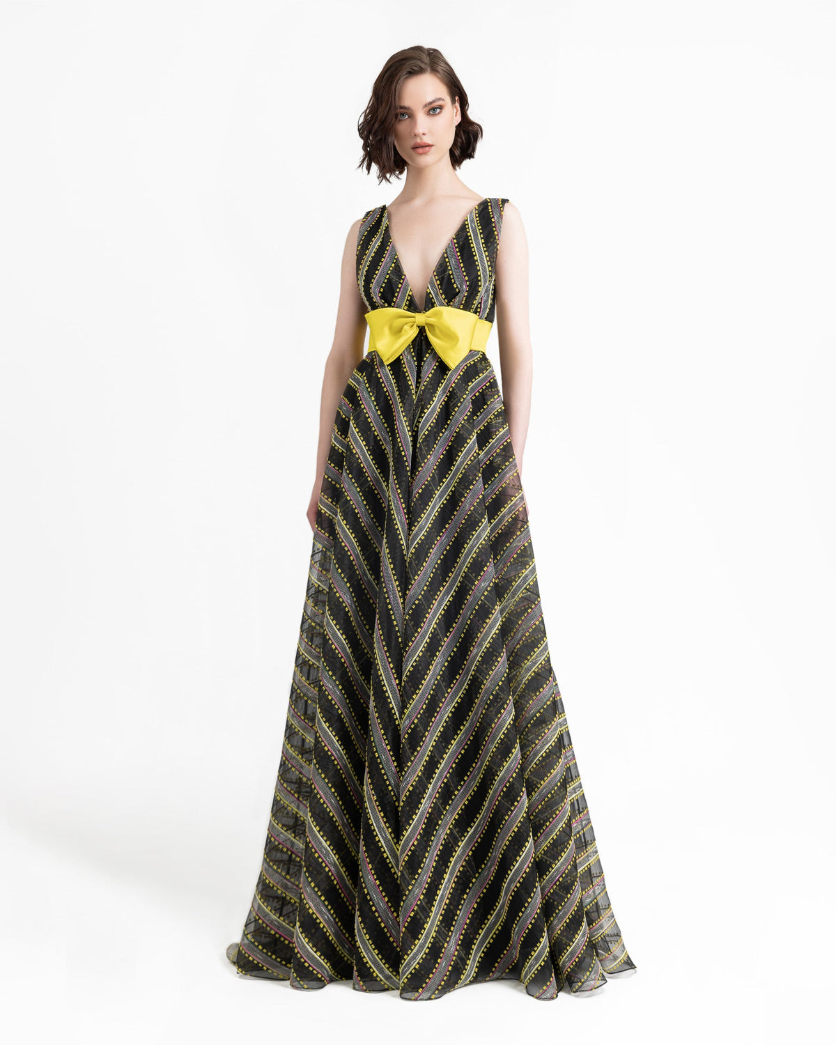 Deep Flared Dress