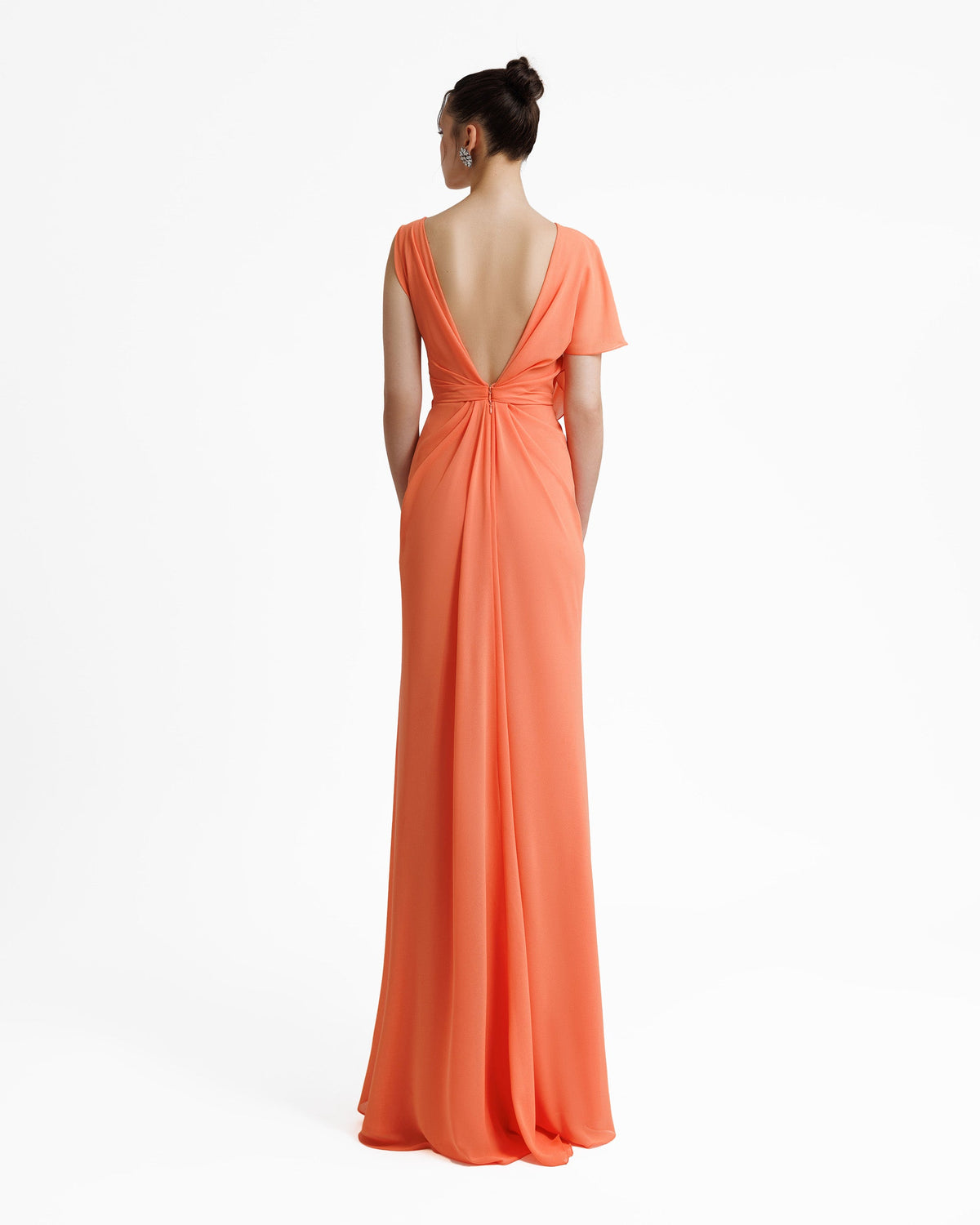 Open V-Shaped Back Dress