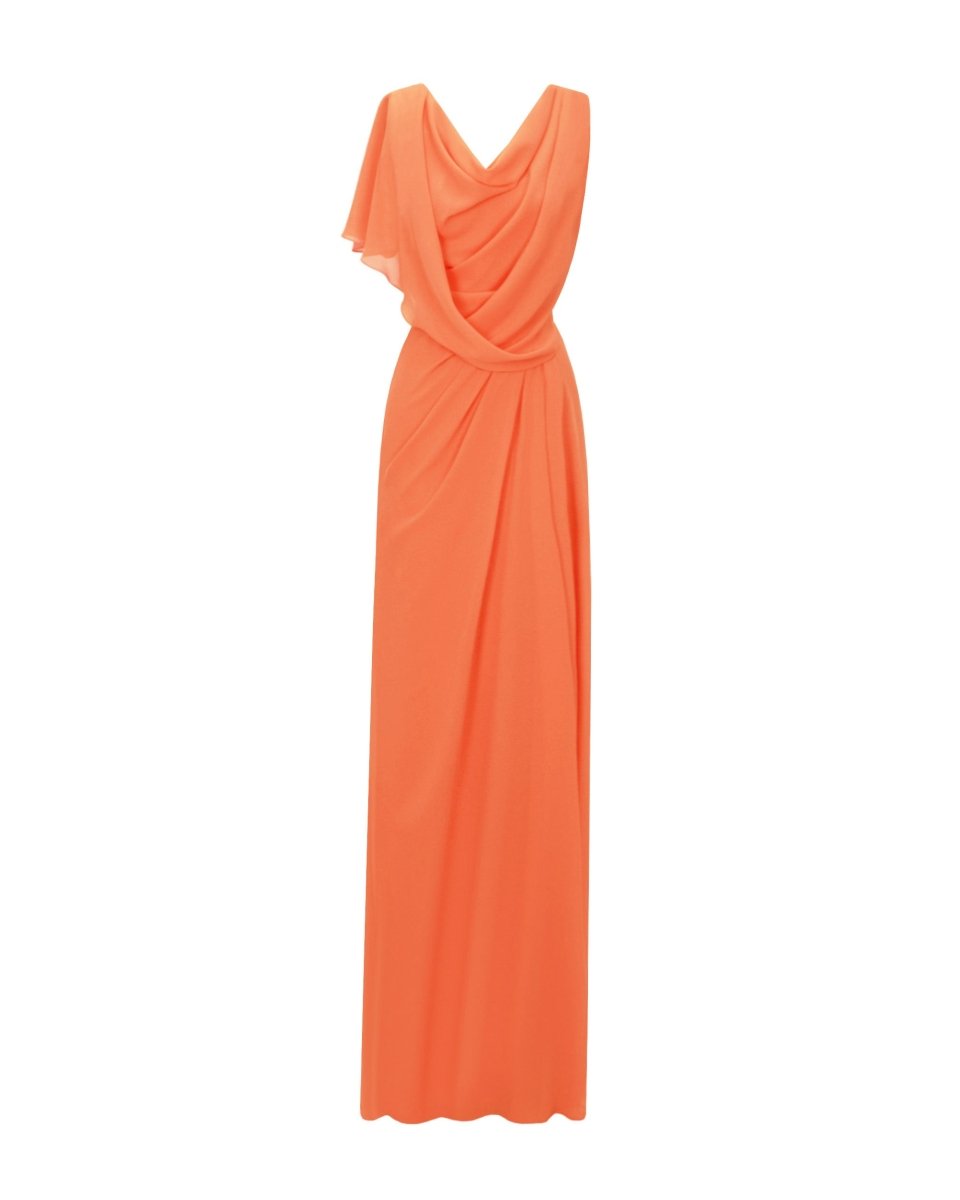 Open V-Shaped Back Dress